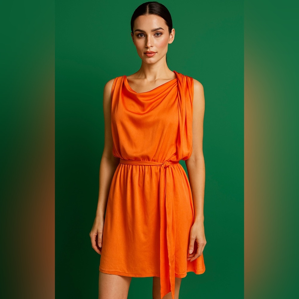 Lanvin, Gatsby Dress, Size M, Orange